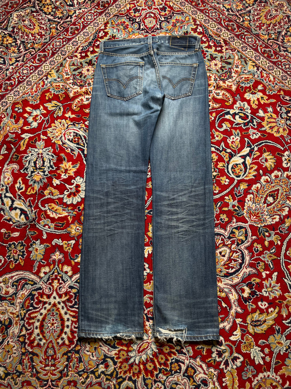 Levi's 501 Original Straight FIT Medium WashED Jeans - 32