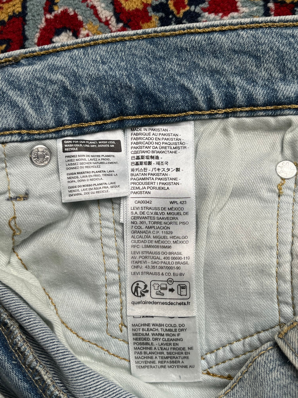 Levi's 502 Regular FIT Light WashED JEANS - 32
