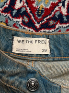 We The Free Mid Rise Horseshoe Barrel Baggy JEANS - 32