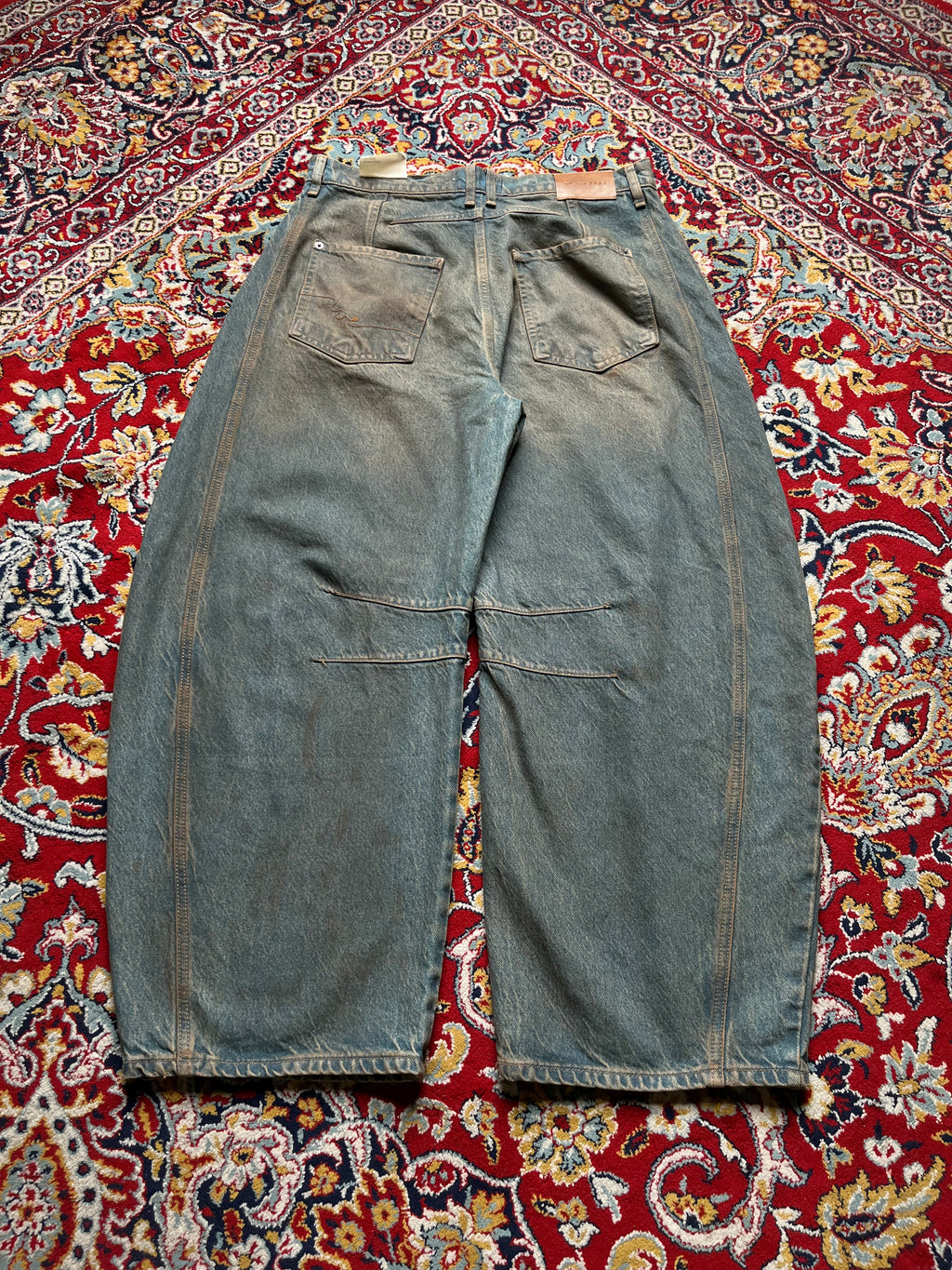 We The Free Mid Rise Horseshoe Barrel Baggy JEANS - 32