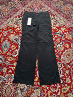 Vintage Esprit Black Multi Pocket Utility Wide FIT Cargo Pants - 28