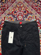 Vintage Esprit Black Multi Pocket Utility Wide FIT Cargo Pants - 28