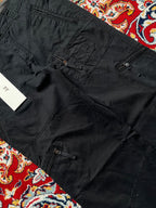 Vintage Esprit Black Multi Pocket Utility Wide FIT Cargo Pants - 28