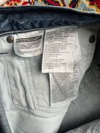 Levi's 527 Slim Bootcut Medium WashED Distressed JEANS - 34