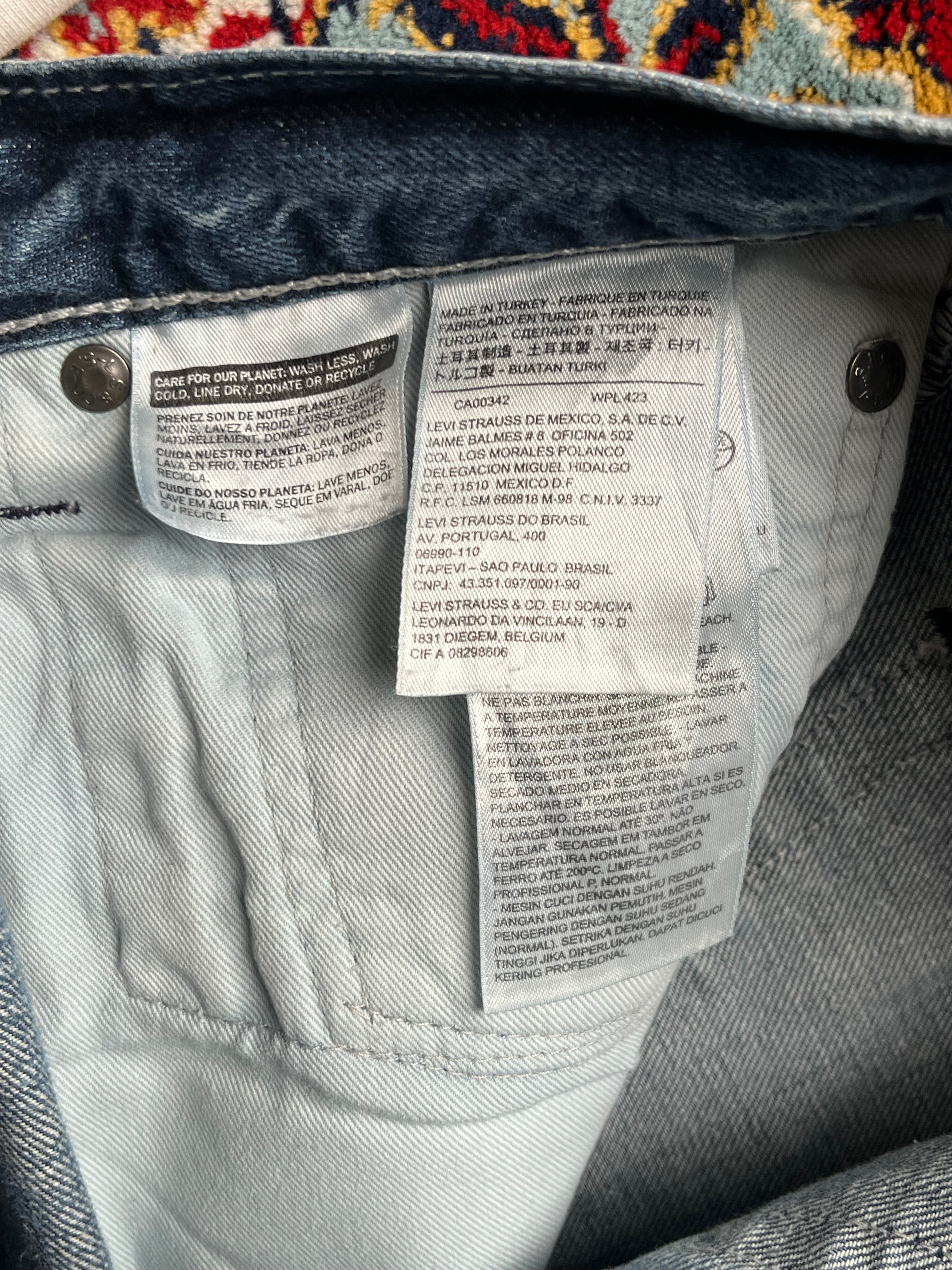Levi's 527 Slim Bootcut Medium WashED Distressed JEANS - 34