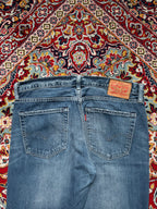 Levi's 527 Slim Bootcut Medium WashED Distressed JEANS - 34