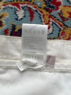 WE Fashion Off White Cream Relaxed FIT Linen PANTS - 34
