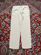 H&M Regular Fit Beige Oatmeal Linen Blend Drawstring PANTS - 32