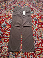 La Redoute Active Wear Women Brown Embroidered Waist Cargo PANTS - 32