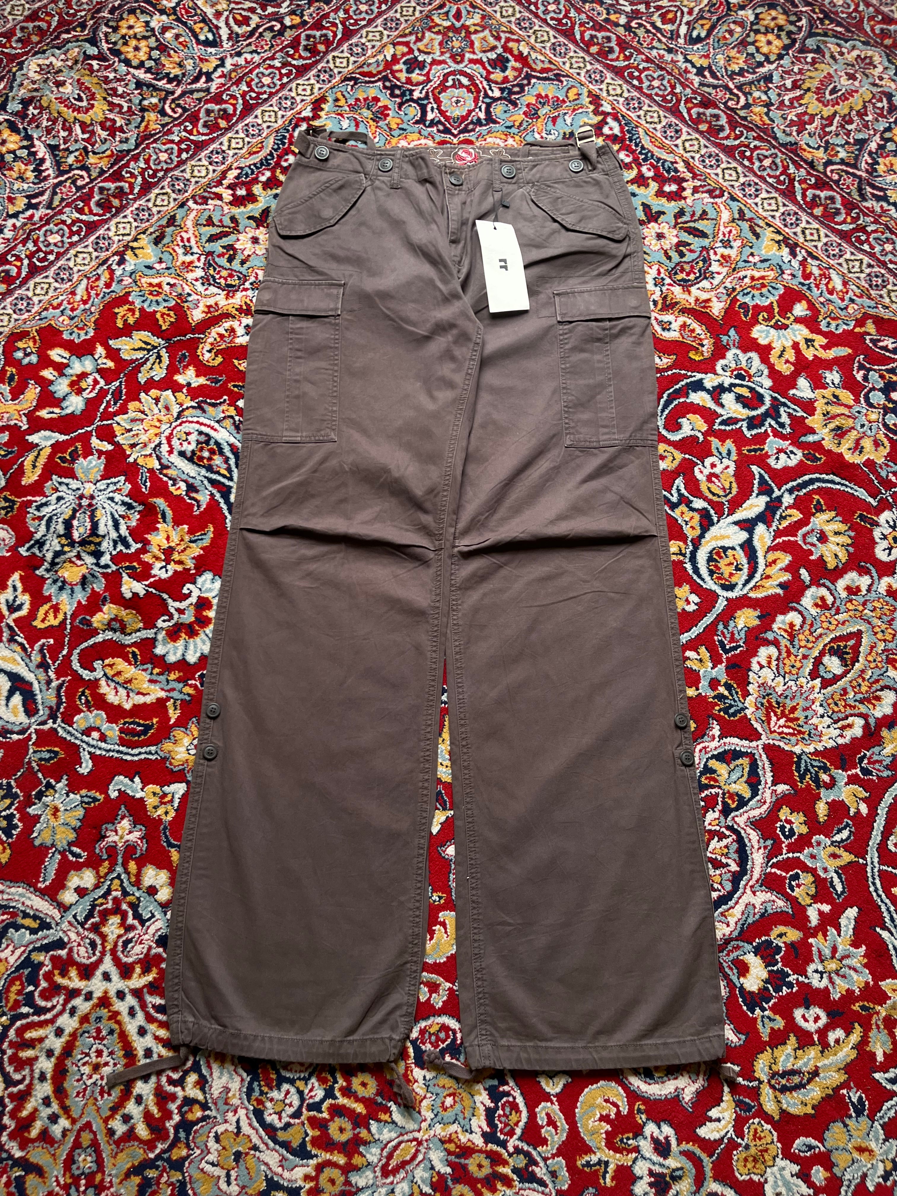 La Redoute Active Wear Women Brown Embroidered Waist Cargo PANTS - 32