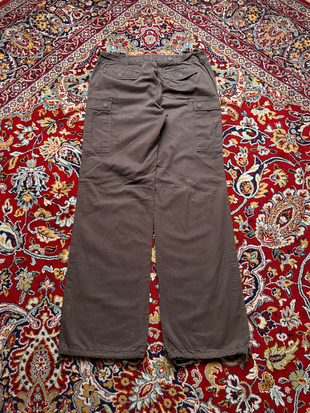 La Redoute Active Wear Women Brown Embroidered Waist Cargo PANTS - 32