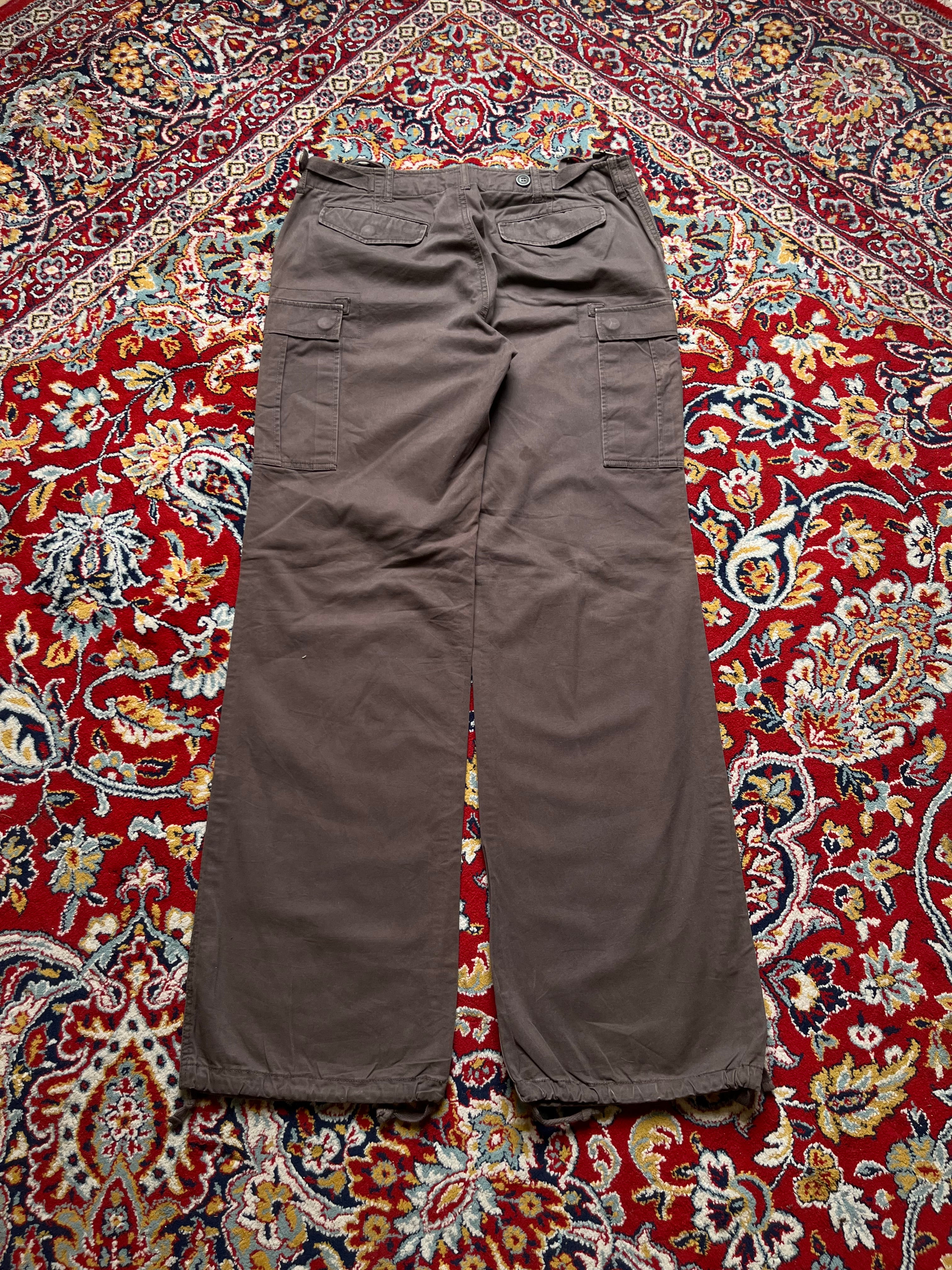 La Redoute Active Wear Women Brown Embroidered Waist Cargo PANTS - 32