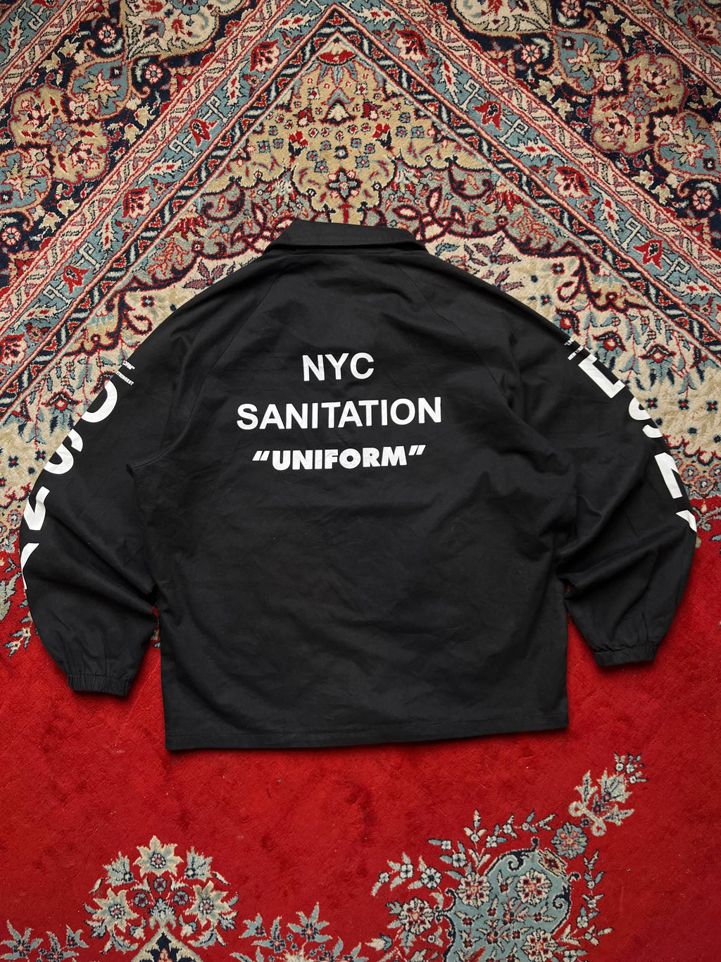 Storage The Grounds Seoul Studio NYC Sanitation DSNY Graphic Coach Jacket - XL