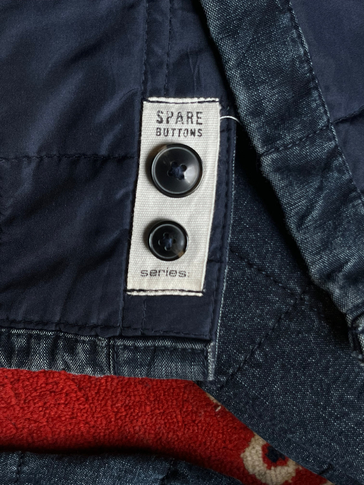 Series Urban Generation Quilted Button Up Padded Denim Jacket - M