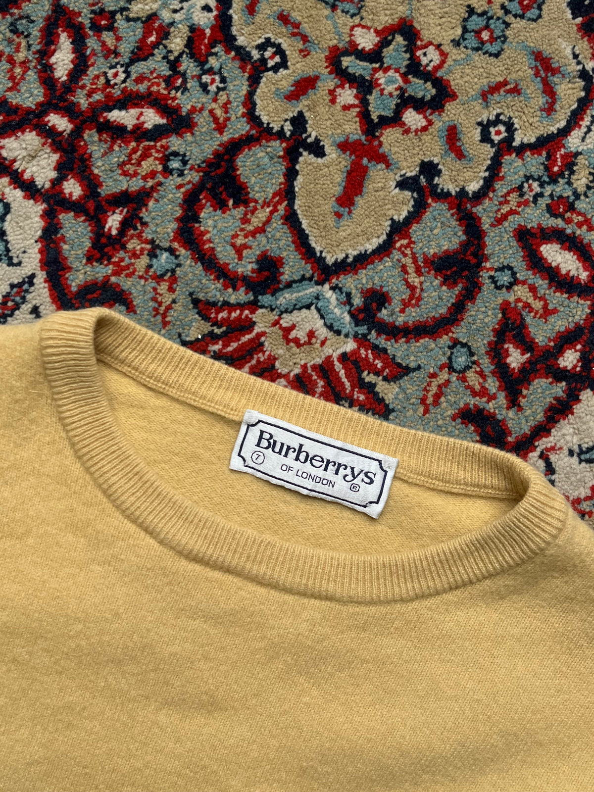 Vintage Burberrys of London Lambswool Crewneck Knit Sweater - M