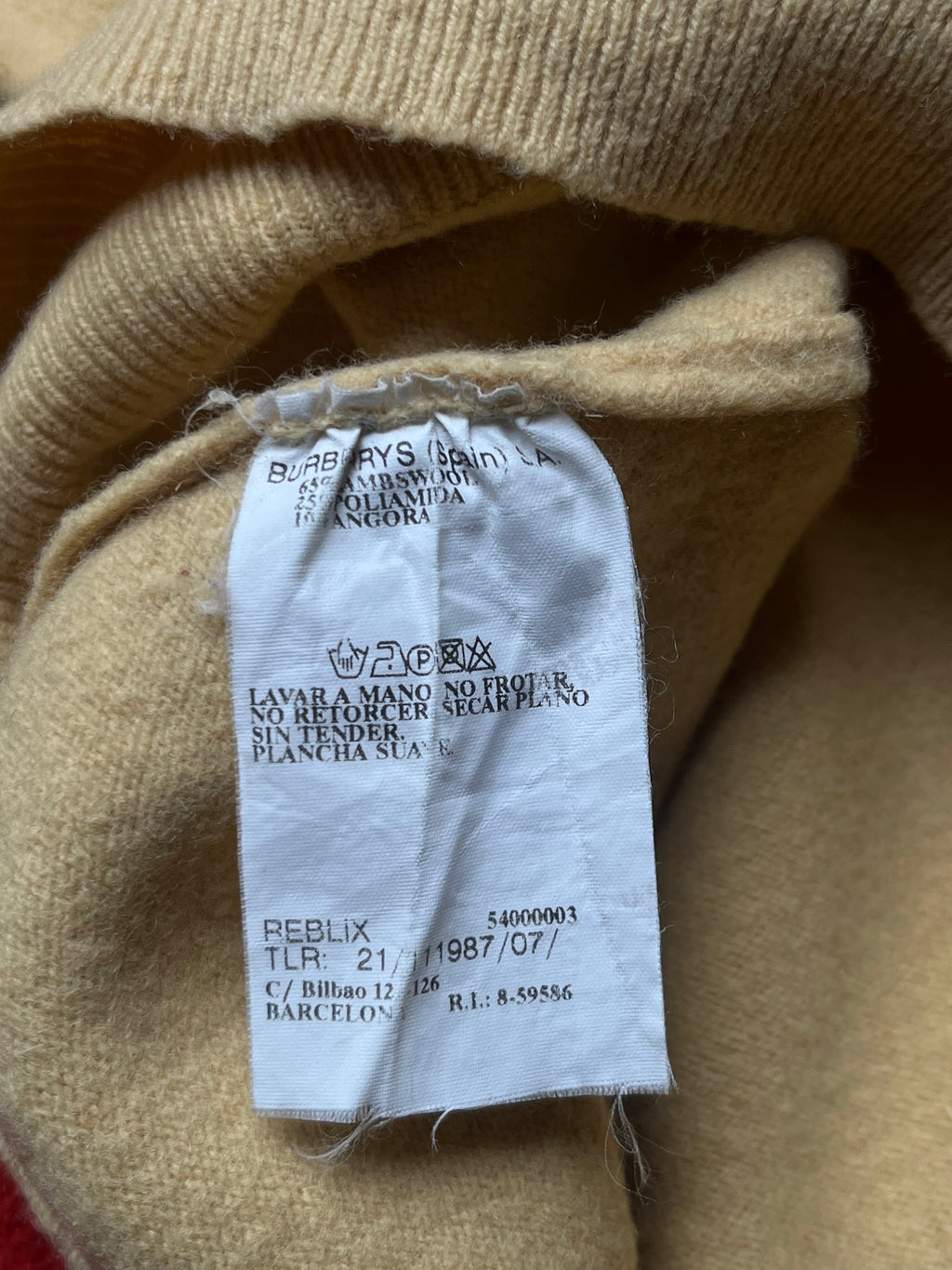 Vintage Burberrys of London Lambswool Crewneck Knit Sweater - M