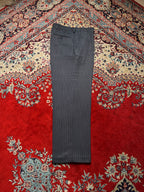 Protocol Charcoal Gray Pinstripe Flat Front Dress PANTS - 32