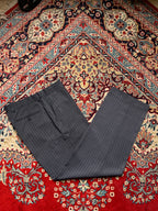 Protocol Charcoal Gray Pinstripe Flat Front Dress PANTS - 32