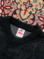 Supreme & Nike Swoosh Jacquard Crewneck Knit Boxy Fir Sweater - XL