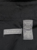 Protocol Charcoal Gray Pinstripe Flat Front Dress PANTS - 32