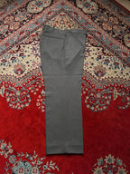 Vintage Japanese Grey Flat Front Classic Wool Dress PANTS - 34