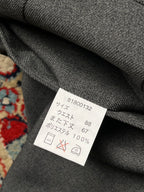 Vintage Japanese Grey Flat Front Classic Wool Dress PANTS - 34