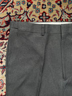Vintage Japanese Grey Flat Front Classic Wool Dress PANTS - 34