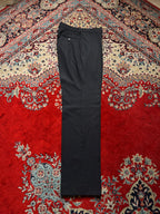 Vintage GUCCI Black Pinstripe Wool Silk Luxury Dress PANTS - 32