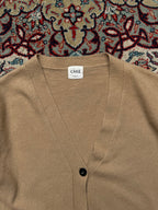 Cake V-Neck Button Front Knit Cardigan - M