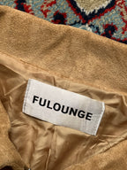 Fulounge Western Faux Suede Fringe Tassel Full Zip Jacket - M