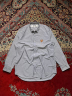 Comme des Garçons Play striped BUTTON DOWN SHIRT - L