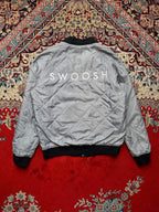 Nike Reversible Double Swoosh Quilted Padded Bomber Jacket - M