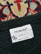 Primark Dark Green Cable Knit Crewneck Raglan Sweater - M