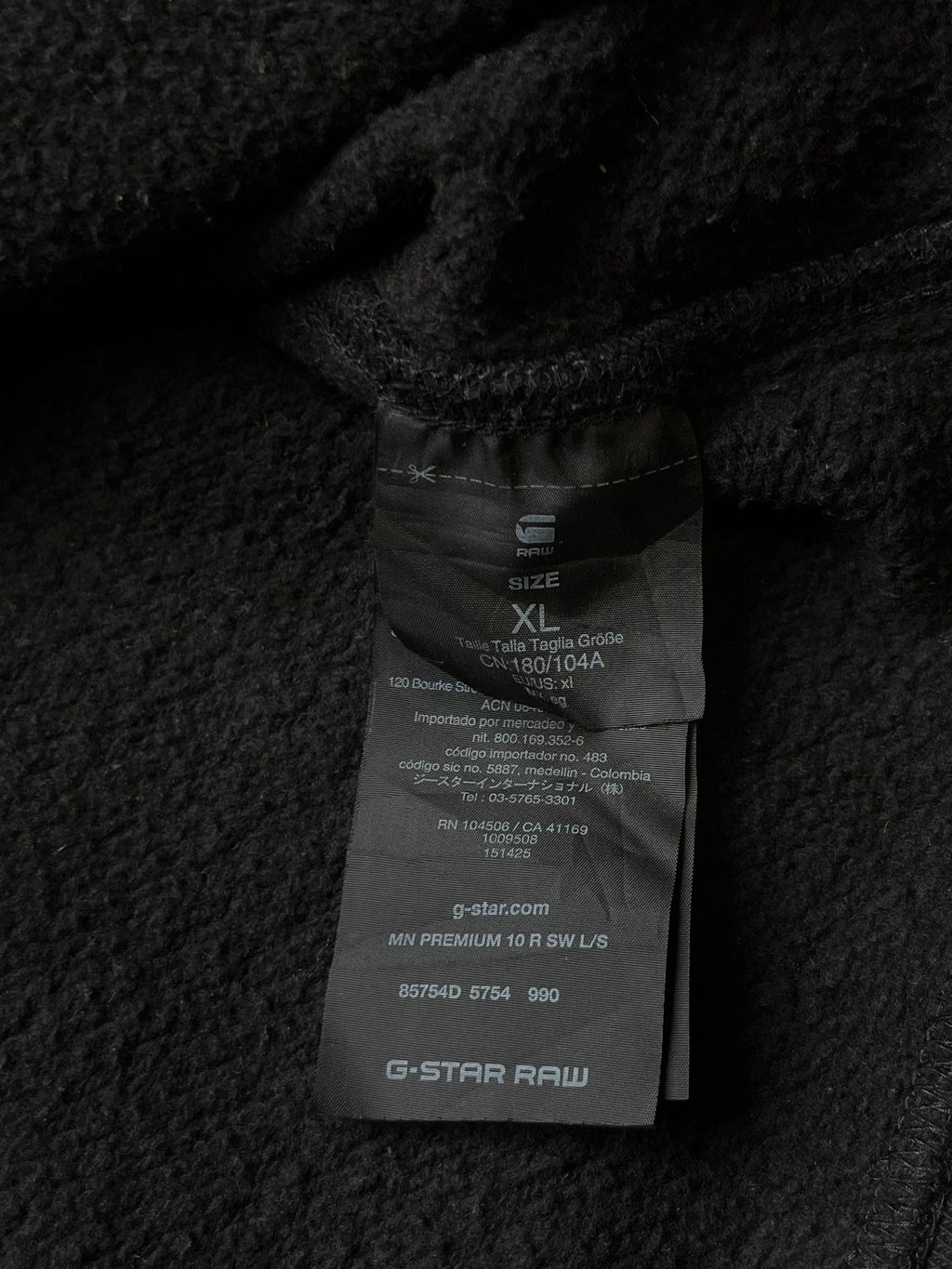 G-Star RAW by Marc Newson Black Crewneck Sweatshirt - L