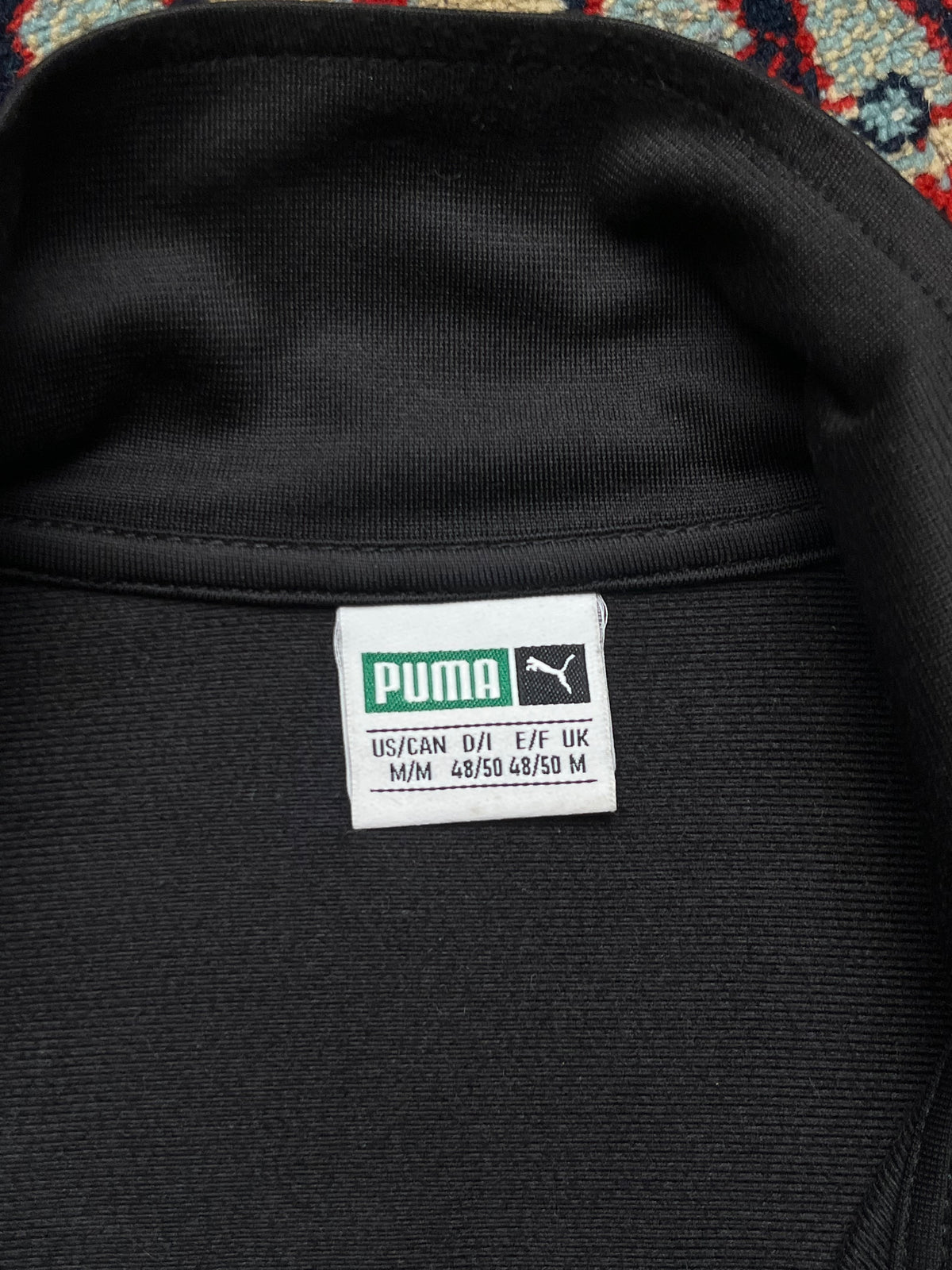 Puma Black T7 Big Back Spellout Track Jacket - L