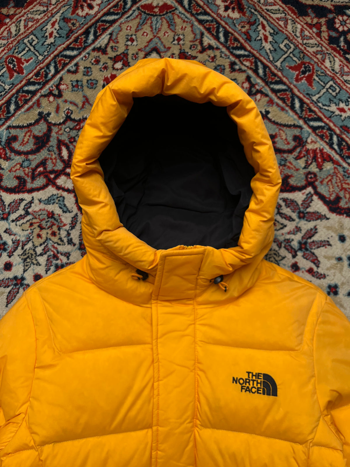 The North Face Yellow 700 Fill Down Hooded Puffer Women Jacket - M