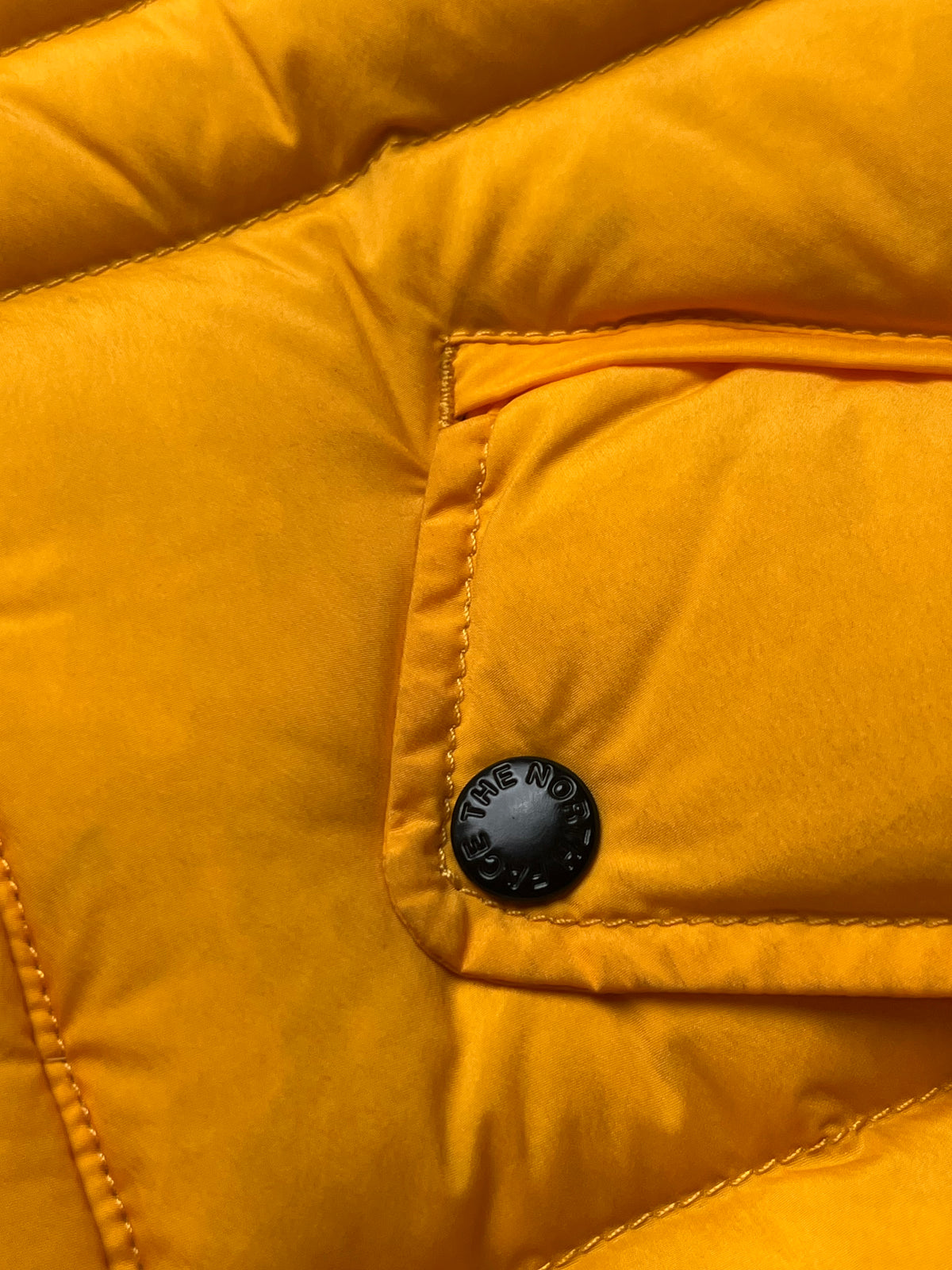 The North Face Yellow 700 Fill Down Hooded Puffer Women Jacket - M