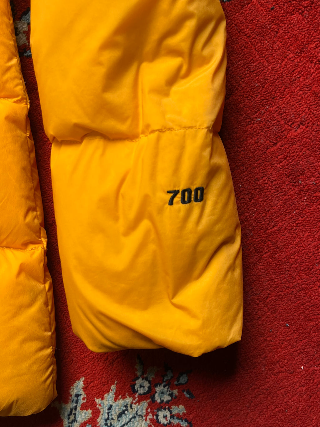 The North Face Yellow 700 Fill Down Hooded Puffer Women Jacket - M