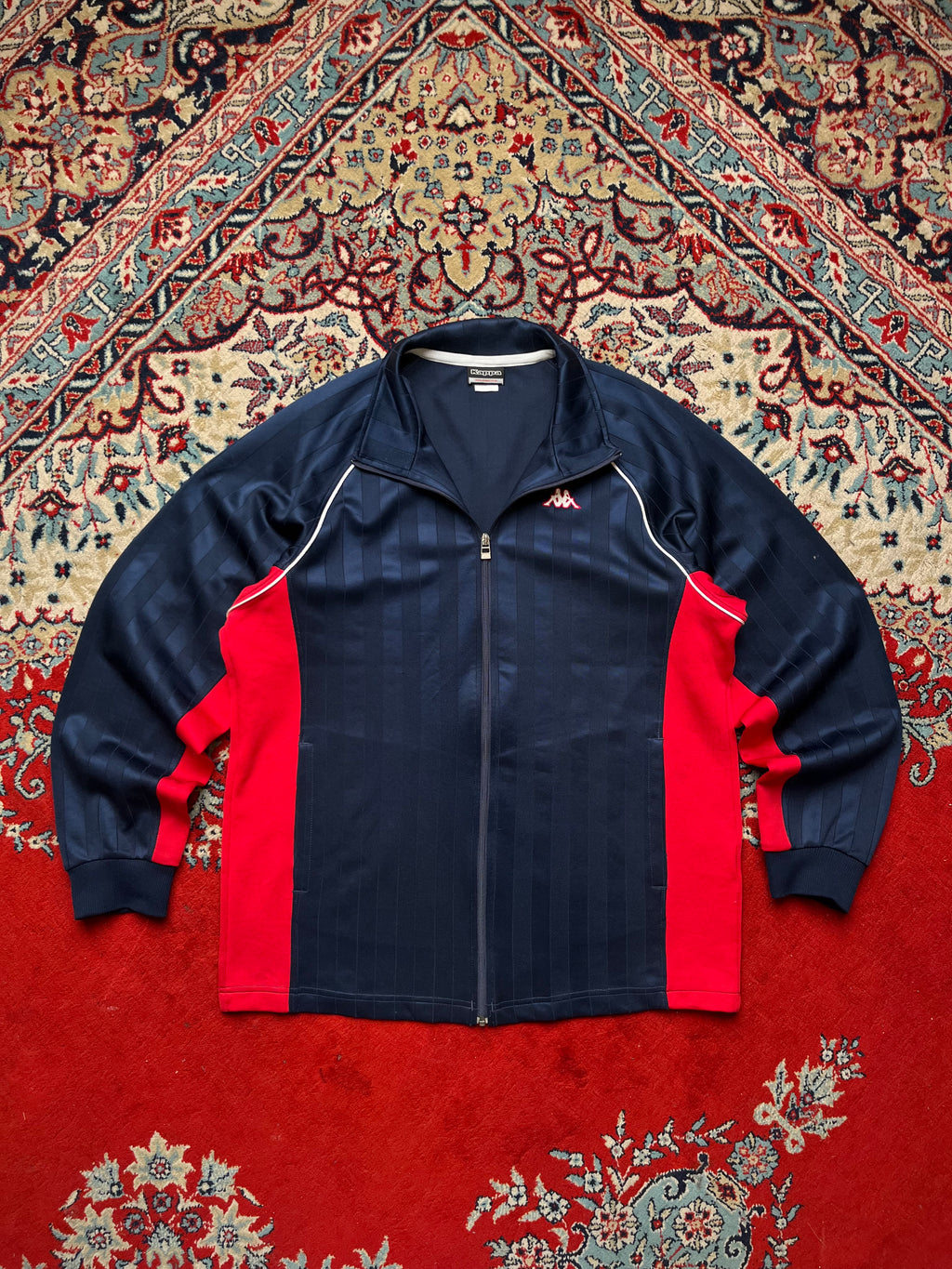 Kappa JASPO Colorblock Shadow Stripe Track Jacket - M