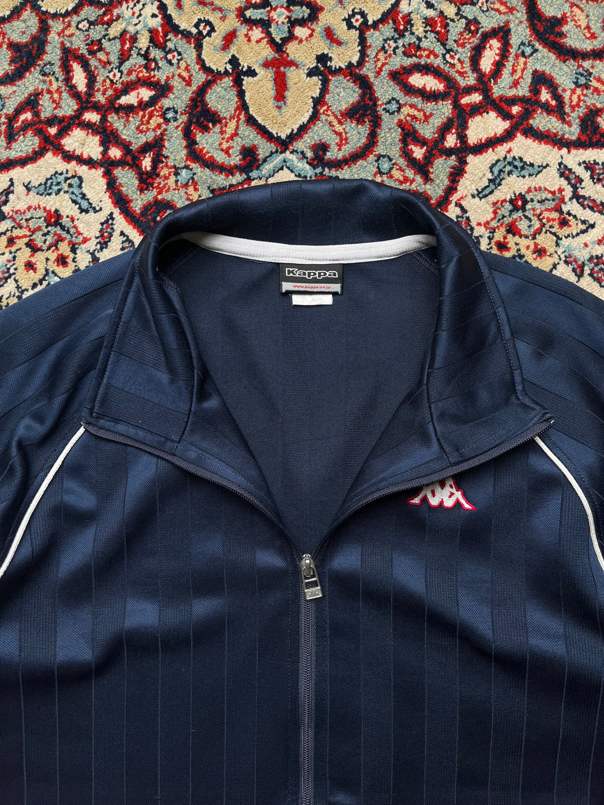 Kappa JASPO Colorblock Shadow Stripe Track Jacket - M