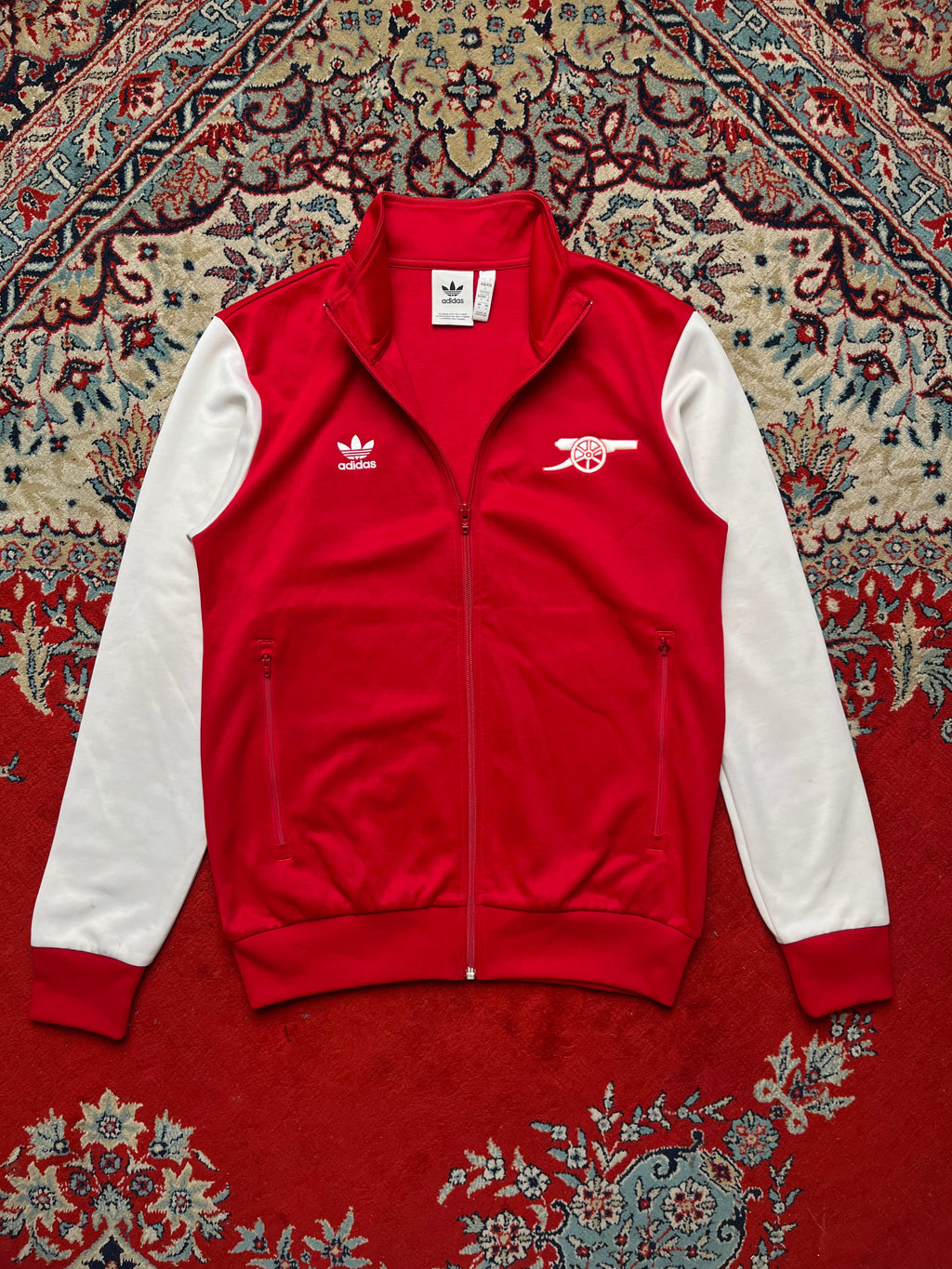 Adidas Originals Arsenal FC Red & White Track Jacket - M