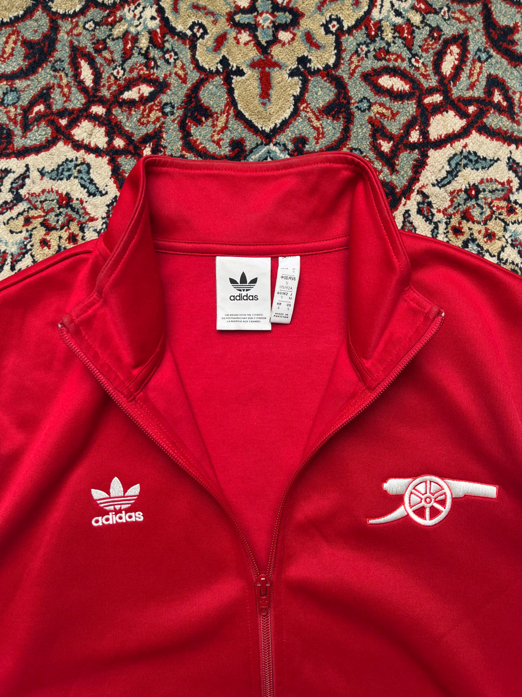 Adidas Originals Arsenal FC Red & White Track Jacket - M