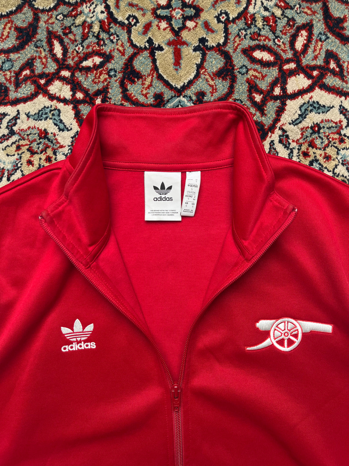Adidas Originals Arsenal FC Red & White Track Jacket - M
