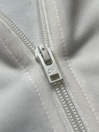 Nike Womens White Rainbow Striped Ribbed Collar Track Jacket - XL