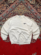 Reebok White Fleece Crewneck Sweatshirt - S