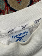 Reebok White Fleece Crewneck Sweatshirt - S