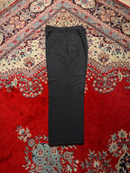 Furest Coleccion Wool Super 120’s Italian Made Charcoal Pleated Luxury DRESS PANTS - 34