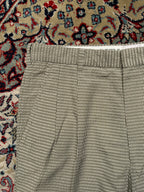 Ping Golf Green Gingham Check Pleated Front Cuffed Casual DRESS PANTS - 30