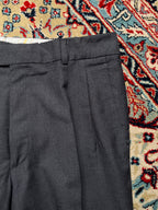 Ermenegildo Zegna Super 100’s Tropical Australian Wool Gray Pleated Luxury Italy Dress PANTS - 30