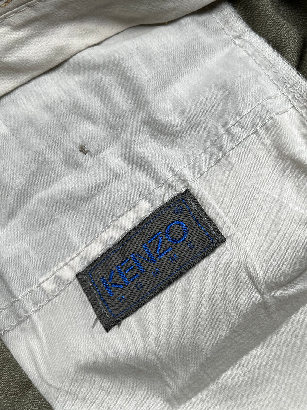 Vintage Kenzo Homme Sage Green Pleated Cuffed Luxury DRESS PANTS - 34